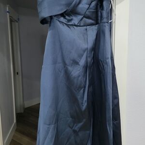 Azazie One Shoulder Navy Dress